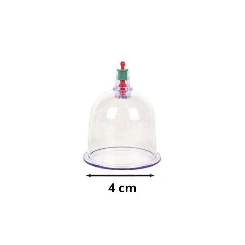 Professional Hijama Suction Cups – 6 Sizes: 3 to 7cm | Release Valve