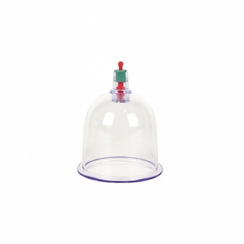 Ventouse hijama jetable transparente à valve